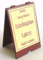 Bakers 'A' Board for Celebration Cakes - S118