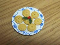 Mince Pies on serving plate - C9