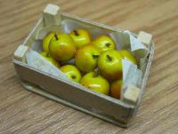 Coxs Apples in wood box - F11