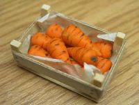Carrots in wood box - F14