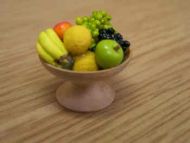Fruit assortment in Wood Fruit Bowl - F95