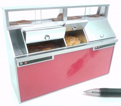 Fish and Chip Shop Frying Range Red panels - FC1R 