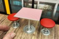Cafe Table - Red - FC20