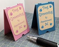 Dog Grooming 'A' Board Sign - Blue or Pink - G9