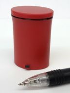 Red Oval Kitchen Pedal Bin - H72R 