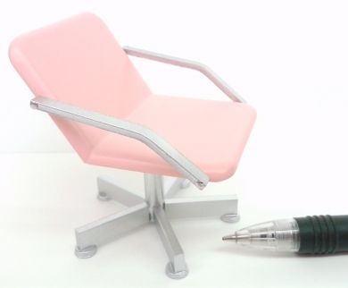 Back Wash Chair - Pink Seat/Silver Frame - HD5P