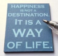Happiness is not a Destination Wall Plaque - M291 