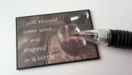 Wall Plaque - I just rescued some wine...- M311
