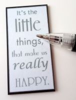 Wall Plaque - It's the little things - M312