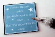 Wall Plaque - Friends are like stars - M314