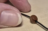 Bakelite Plug and Socket with hole for wire through - M398