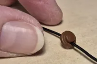 Bakelite Plug and Socket with hole for wire through - M398