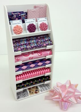 Gift Wrap Display Stand - Purple & Pink - S129 PURPLE PINK