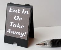 Eat In or Take Away - 'A' Board - S135