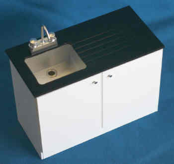 Sink Unit With Mixer Taps Kw7 Delph Miniatures 1 12